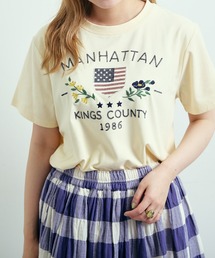チェーン刺繍Tシャツ