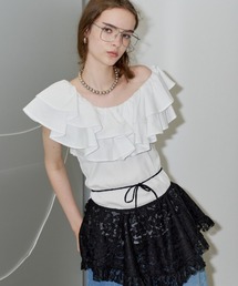 yae | 2way frills top /2wayフリルトップ(Tシャツ/カットソー)