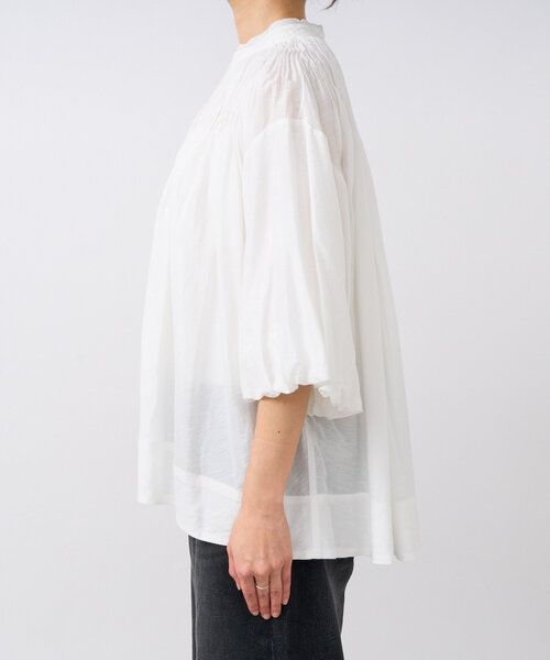 RIVE DROITE(リヴドロワ)の「【à Nice (ア ・ニース)】ハンドプリーツブラウス(シャツ/ブラウス・レディース・オフホワイト/ブラック/モカ・FREE)」の5枚目の写真