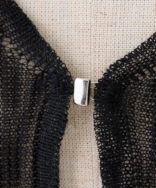 one after another NICE CLAUP（ワンアフターアナザーナイスクラップ）の「着回し万能/シアーカーディガン（カーディガン/ボレロ・レディース・オフホワイト/ブラック/ラベンダー/サックスブルー/ブラウン/ピンク・FREE）」の11枚目の写真