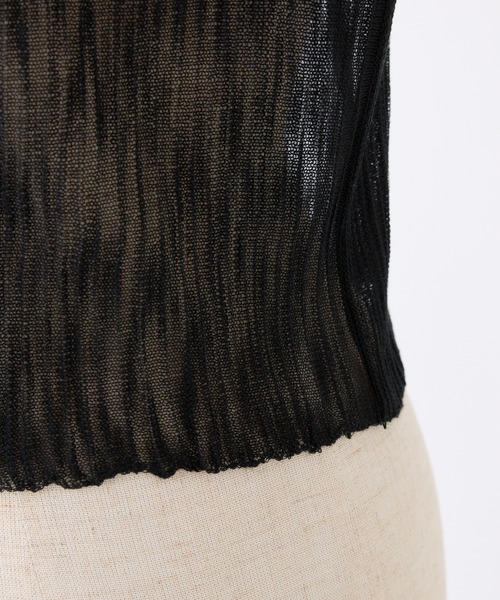 one after another NICE CLAUP（ワンアフターアナザーナイスクラップ）の「着回し万能/シアーカーディガン（カーディガン/ボレロ・レディース・オフホワイト/ブラック/ラベンダー/サックスブルー/ブラウン/ピンク・FREE）」の13枚目の写真