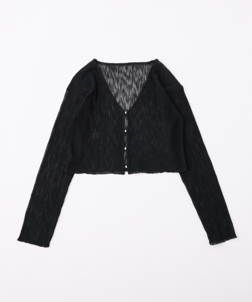 one after another NICE CLAUP（ワンアフターアナザーナイスクラップ）の「着回し万能/シアーカーディガン（カーディガン/ボレロ・レディース・オフホワイト/ブラック/ラベンダー/サックスブルー/ブラウン/ピンク・FREE）」の18枚目の写真