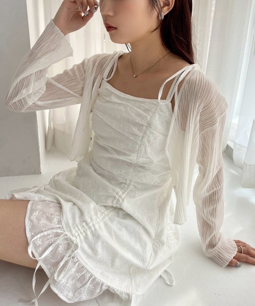 セール】着回し万能/シアーカーディガン（カーディガン/ボレロ）｜one