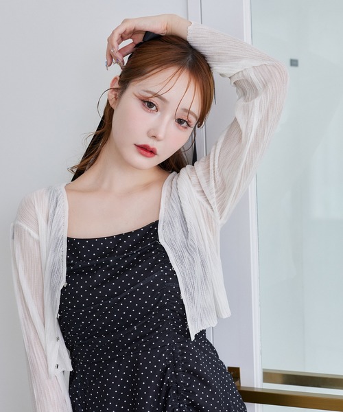 セール】着回し万能/シアーカーディガン（カーディガン/ボレロ）｜one