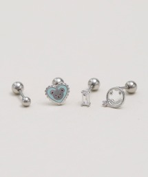 LINFA　（リンファ）の「【アレルギー対応】サージカルステンレス　片耳・両耳兼用　モチーフピアスセット（ピアス（片耳用））」