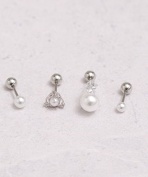 LINFA　（リンファ）の「【アレルギー対応】サージカルステンレス　片耳・両耳兼用　モチーフピアスセット（ピアス（片耳用））」