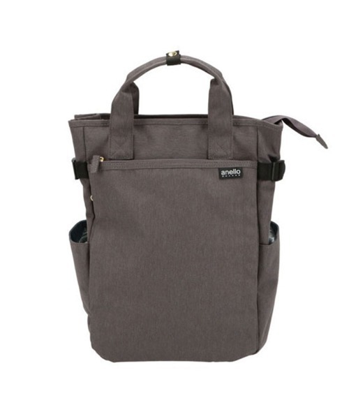 anello(アネロ)の「アネログランデ 軽量撥水杢ポリSPS10トート型リュック GT-C3421(バックパック/リュック・レディース・グレー/ネイビー/ライトグレー/ブラック・FREE)」の3枚目の写真
