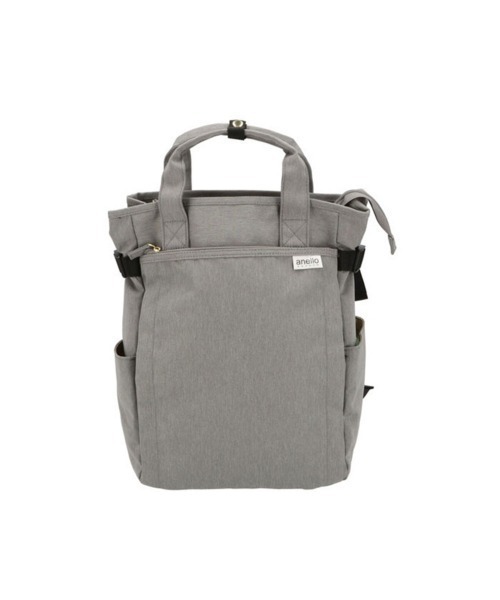 anello(アネロ)の「アネログランデ 軽量撥水杢ポリSPS10トート型リュック GT-C3421(バックパック/リュック・レディース・グレー/ネイビー/ライトグレー/ブラック・FREE)」の2枚目の写真