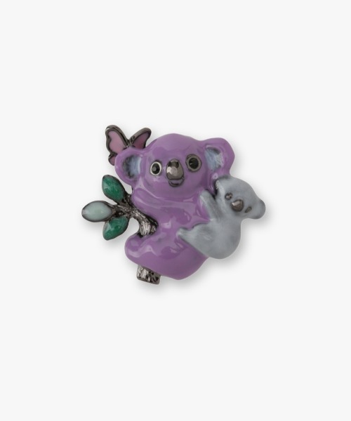ANNA SUI カバモチーフ ブローチ パープル ANNA SUI カバモチーフ ブローチ パープルオンライン セール