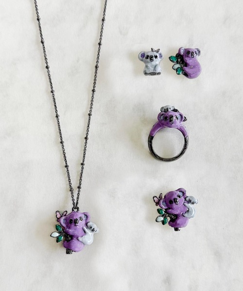 ANNA SUI(アナスイ)の「コアラ親子モチーフ ブローチ(ブローチ/コサージュ・レディース・パープル・ONE SIZE)」の6枚目の写真