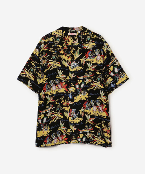 SUN SURF(サンサーフ)の「SUN SURF | 半袖ハワイアンシャツ “HAWAIIAN HULA” MEN(シャツ/ブラウス・メンズ・ブラック・XL/XXL/L)」の9枚目の写真