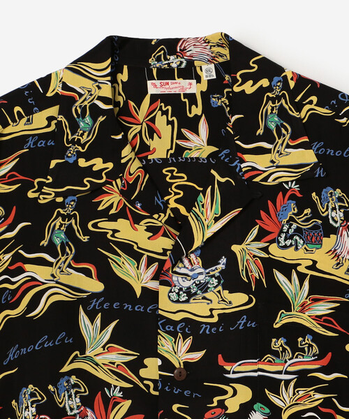 SUN SURF(サンサーフ)の「SUN SURF | 半袖ハワイアンシャツ “HAWAIIAN HULA” MEN(シャツ/ブラウス・メンズ・ブラック・XL/XXL/L)」の11枚目の写真