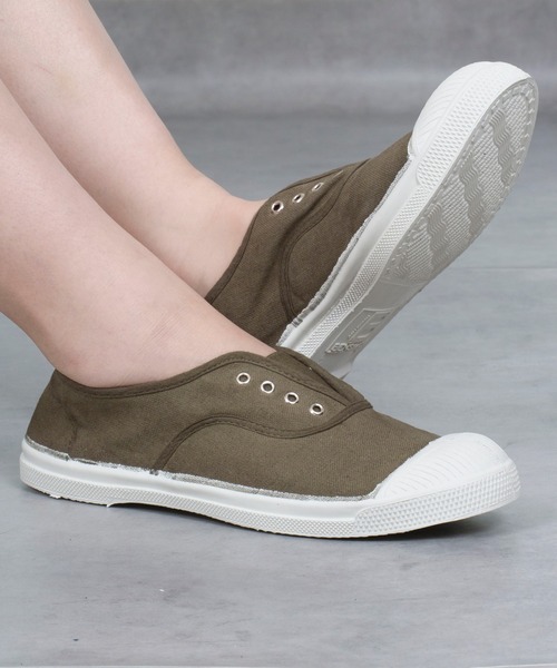 BENSIMON（ベンシモン）の「【BENSIMON】スリッポン　スニーカー　ELLY TENNIS フランスブランド（スニーカー・レディース・カーキ/ブラック/グレー/ホワイト/ベージュ/ネイビー・36/37/38/39）」の5枚目の写真