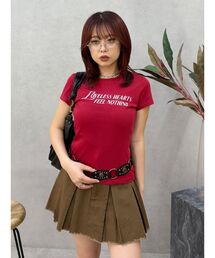 EVRIS | タイトグラフィックTシャツ(Tシャツ/カットソー)