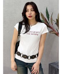 EVRIS | タイトグラフィックTシャツ(Tシャツ/カットソー)