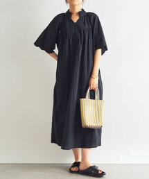 un dix cors（アンディコール）の「《ナチュラルな雰囲気》袖刺繍ワンピース（ワンピース）」