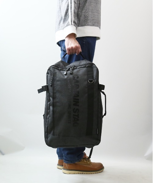 CAPTAIN STAG(キャプテンスタッグ)の「CAPTAINSTAG 3WAYリュック35L 1254(バックパック/リュック・レディース・ブラック/ネイビー・FREE)」の4枚目の写真