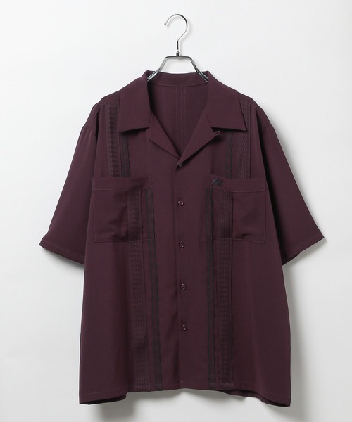 Anui(アニュイ)の「【UNISEX】パッチトロミカイキンシャツ(シャツ/ブラウス・レディース・ブラック/ボルドー・MEDIUM)」の22枚目の写真