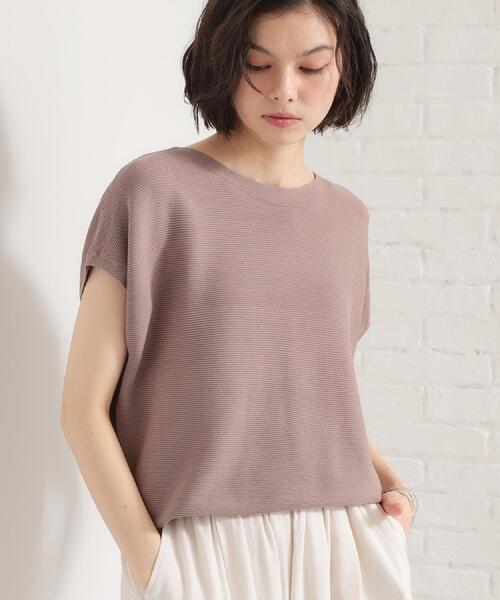 THE SHOP TK (ザ ショップ ティーケー )の「【6色展開】さらさらフレンチニット【毛玉になりにくい/洗濯機OK】(ニット/セーター・レディース・グリーン/ブラウン系その他/ホワイト系5/ブルー/オレンジ/スミクロ・13/12)」の4枚目の写真