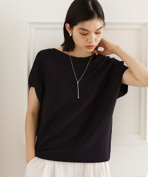 THE SHOP TK (ザ ショップ ティーケー )の「【6色展開】さらさらフレンチニット【毛玉になりにくい/洗濯機OK】(ニット/セーター・レディース・グリーン/ブラウン系その他/ホワイト系5/ブルー/オレンジ/スミクロ・13/12)」の3枚目の写真