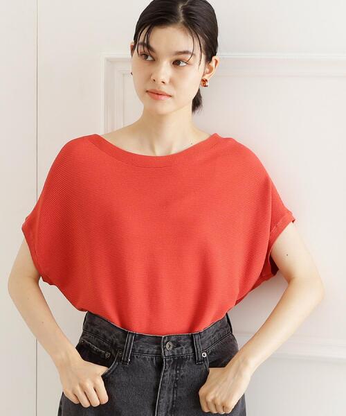 THE SHOP TK (ザ ショップ ティーケー )の「【6色展開】さらさらフレンチニット【毛玉になりにくい/洗濯機OK】(ニット/セーター・レディース・グリーン/ブラウン系その他/ホワイト系5/ブルー/オレンジ/スミクロ・13/12)」の6枚目の写真