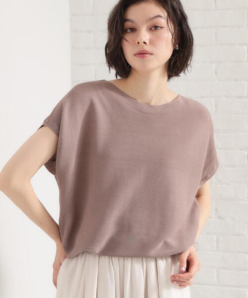 THE SHOP TK (ザ ショップ ティーケー )の「【6色展開】さらさらフレンチニット【毛玉になりにくい/洗濯機OK】(ニット/セーター・レディース・グリーン/ブラウン系その他/ホワイト系5/ブルー/オレンジ/スミクロ・13/12)」の8枚目の写真