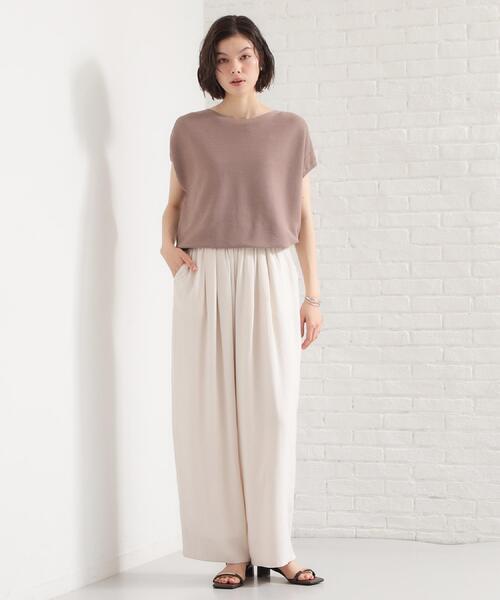 THE SHOP TK (ザ ショップ ティーケー )の「【6色展開】さらさらフレンチニット【毛玉になりにくい/洗濯機OK】(ニット/セーター・レディース・グリーン/ブラウン系その他/ホワイト系5/ブルー/オレンジ/スミクロ・13/12)」の11枚目の写真
