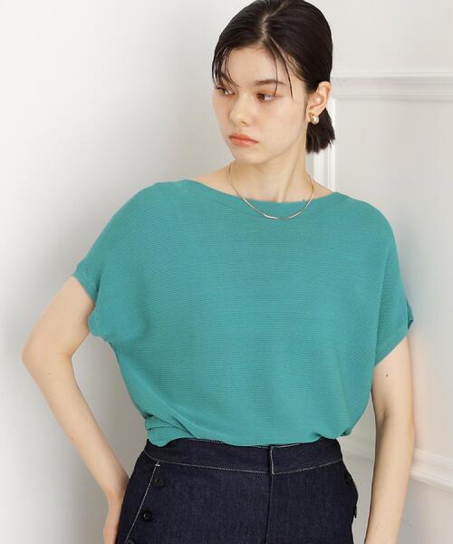 THE SHOP TK (ザ ショップ ティーケー )の「【6色展開】さらさらフレンチニット【毛玉になりにくい/洗濯機OK】(ニット/セーター・レディース・グリーン/ブラウン系その他/ホワイト系5/ブルー/オレンジ/スミクロ・13/12)」の19枚目の写真