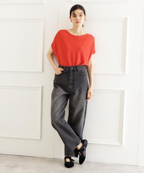 THE SHOP TK (ザ ショップ ティーケー )の「【6色展開】さらさらフレンチニット【毛玉になりにくい/洗濯機OK】(ニット/セーター・レディース・グリーン/ブラウン系その他/ホワイト系5/ブルー/オレンジ/スミクロ・13/12)」の11枚目の写真