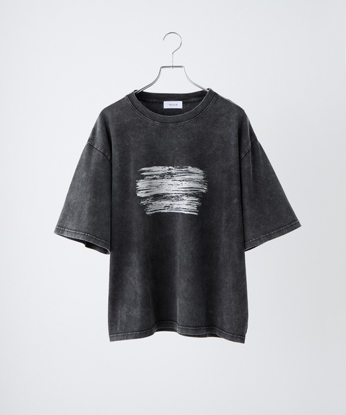 VELNUS(ベルナス)の「【VELNUS】Sulfur Snow Vintage Foil Print Short Sleeve T-Shirt/硫化スノーヴィンテージ加工箔プリント半袖Tシャツ(Tシャツ/カットソー・メンズ・チャコールグレー/ブルー・L/M/S)」の18枚目の写真