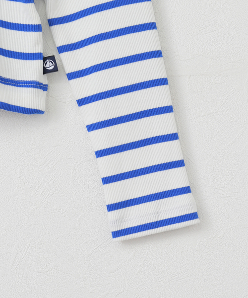 PETIT BATEAU - プチバトー  ボーダー ローゲージカーディガン キッズ】ボーダーニットカーディガン | ベビー服・子供服通販の