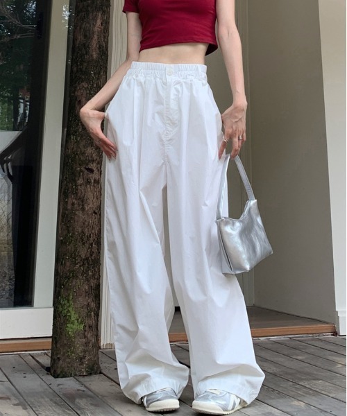 FREE STYLISTS（フリー スタイリスト）の「YUGA_YGMC　Loose silhouette white pants（スウェットパンツ・レディース・ホワイト・M/L）」の13枚目の写真