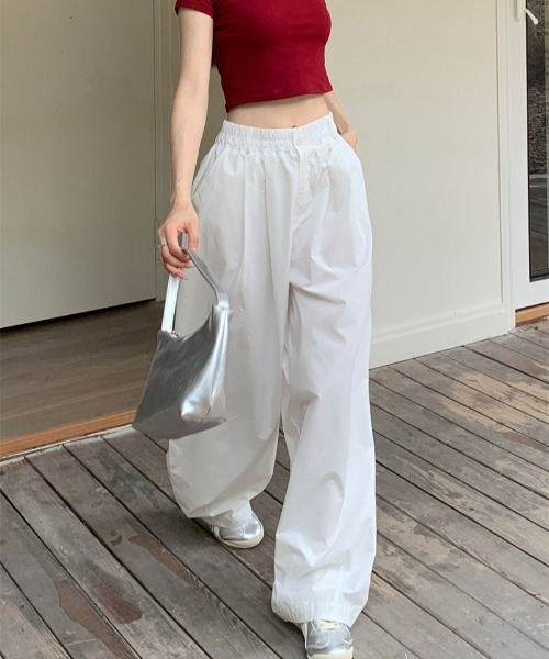 FREE STYLISTS（フリー スタイリスト）の「YUGA_YGMC　Loose silhouette white pants（スウェットパンツ・レディース・ホワイト・M/L）」の12枚目の写真