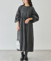 LAVEANGE（ラビアンジェ）の「ライトデニムギャザーワンピース（ワンピース）」