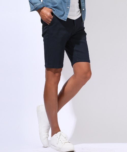 LUXSTYLE(ラグスタイル)の「接触冷感ストレッチチノショーツ(チノパンツ・メンズ・ブラック/ホワイト/ベージュ/ネイビー・M/L/XL)」の4枚目の写真