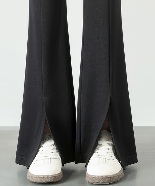 alo フレアパンツ グレー ブラック ワンフォークロージング 1111clothing ◇Laufer フレア