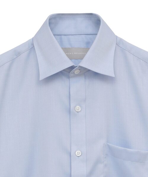 MEN'S MELROSE(メンズメルローズ)の「ストライプ / ツイル / ヘリンボーン ドレスシャツ(シャツ/ブラウス・メンズ・ホワイト系その他/ホワイト系その他2/ブルー・2/3/5/4)」の4枚目の写真