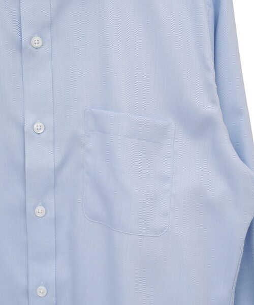 MEN'S MELROSE(メンズメルローズ)の「ストライプ / ツイル / ヘリンボーン ドレスシャツ(シャツ/ブラウス・メンズ・ホワイト系その他/ホワイト系その他2/ブルー・2/3/5/4)」の7枚目の写真