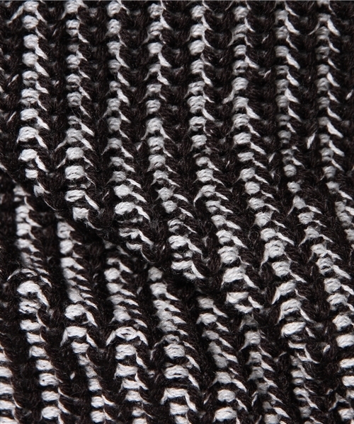 VENCEEXCHANGE（ヴァンスエクスチェンジ）の「畦ハイネックワンピース     （ワンピース・レディース・ネイビー/オフホワイト/ブラック・MEDIUM）」の4枚目の写真