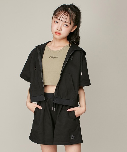 [CPGN STUDIO]★25SS★韓国人気★SISTERS SHORT SLEEVE TEE セットアップ対応・セットアイテム】半袖ZIPパーカー＋ショー