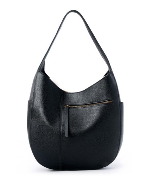 NiiNa(ニーナ)の「【 NiiNa / ニーナ 】【高品質牛革】2wayワンハンドルラウンドフォルムレザーバッグ(ショルダーバッグ・レディース・ブラック/ダークブラウン・FREE)」の3枚目の写真