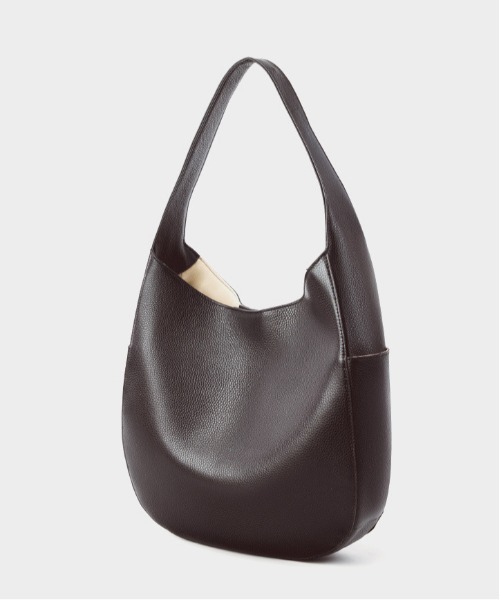 NiiNa(ニーナ)の「【 NiiNa / ニーナ 】【高品質牛革】2wayワンハンドルラウンドフォルムレザーバッグ(ショルダーバッグ・レディース・ブラック/ダークブラウン・FREE)」の18枚目の写真