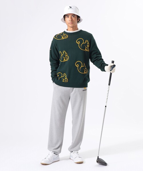 セール】ORANGE LABEL / リス総柄 プルオーバーニット（ニット