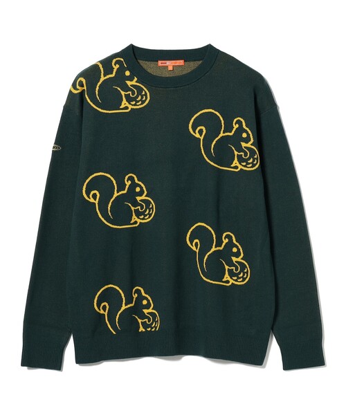 ORANGE LABEL / リス総柄 プルオーバーニット（ニット/セーター