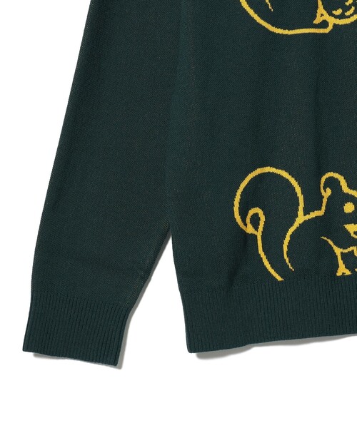 セール】ORANGE LABEL / リス総柄 プルオーバーニット（ニット