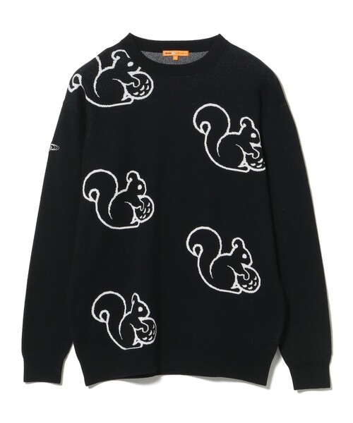 セール】ORANGE LABEL / リス総柄 プルオーバーニット（ニット