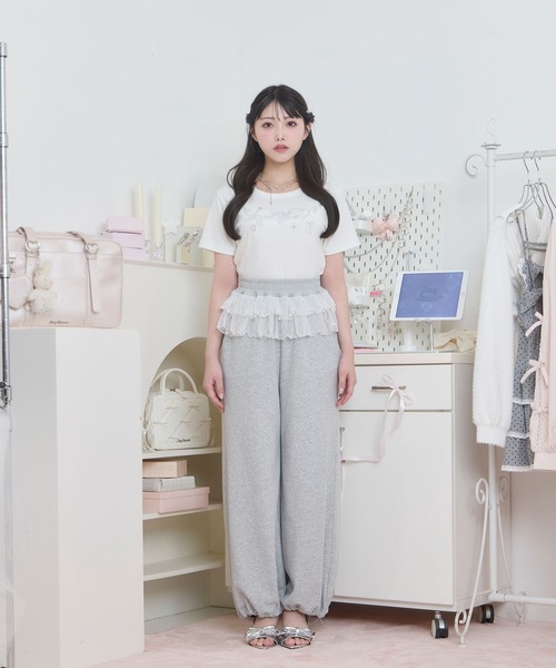 Honey Cinnamon(ハニーシナモン)の「AngelストーンTシャツ(Tシャツ/カットソー・レディース・ホワイト/ブラック・FREE)」の10枚目の写真