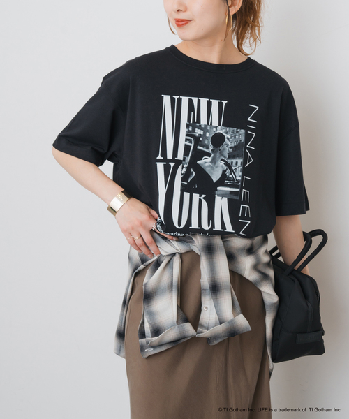 Spick & Span(スピックアンドスパン)の「GOOD ROCK SPEED / グッドロックスピード 別注LIFE PC Tシャツ(Tシャツ/カットソー・レディース・ブラック/グレー/ホワイト系その他・MEDIUM)」の7枚目の写真