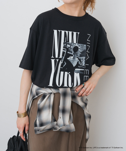 Spick & Span(スピックアンドスパン)の「GOOD ROCK SPEED / グッドロックスピード 別注LIFE PC Tシャツ(Tシャツ/カットソー・レディース・ブラック/グレー/ホワイト系その他・MEDIUM)」の8枚目の写真