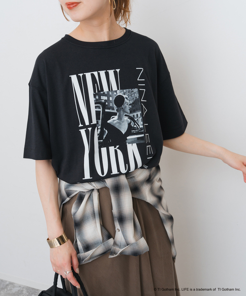 Spick & Span(スピックアンドスパン)の「GOOD ROCK SPEED / グッドロックスピード 別注LIFE PC Tシャツ(Tシャツ/カットソー・レディース・ブラック/グレー/ホワイト系その他・MEDIUM)」の9枚目の写真